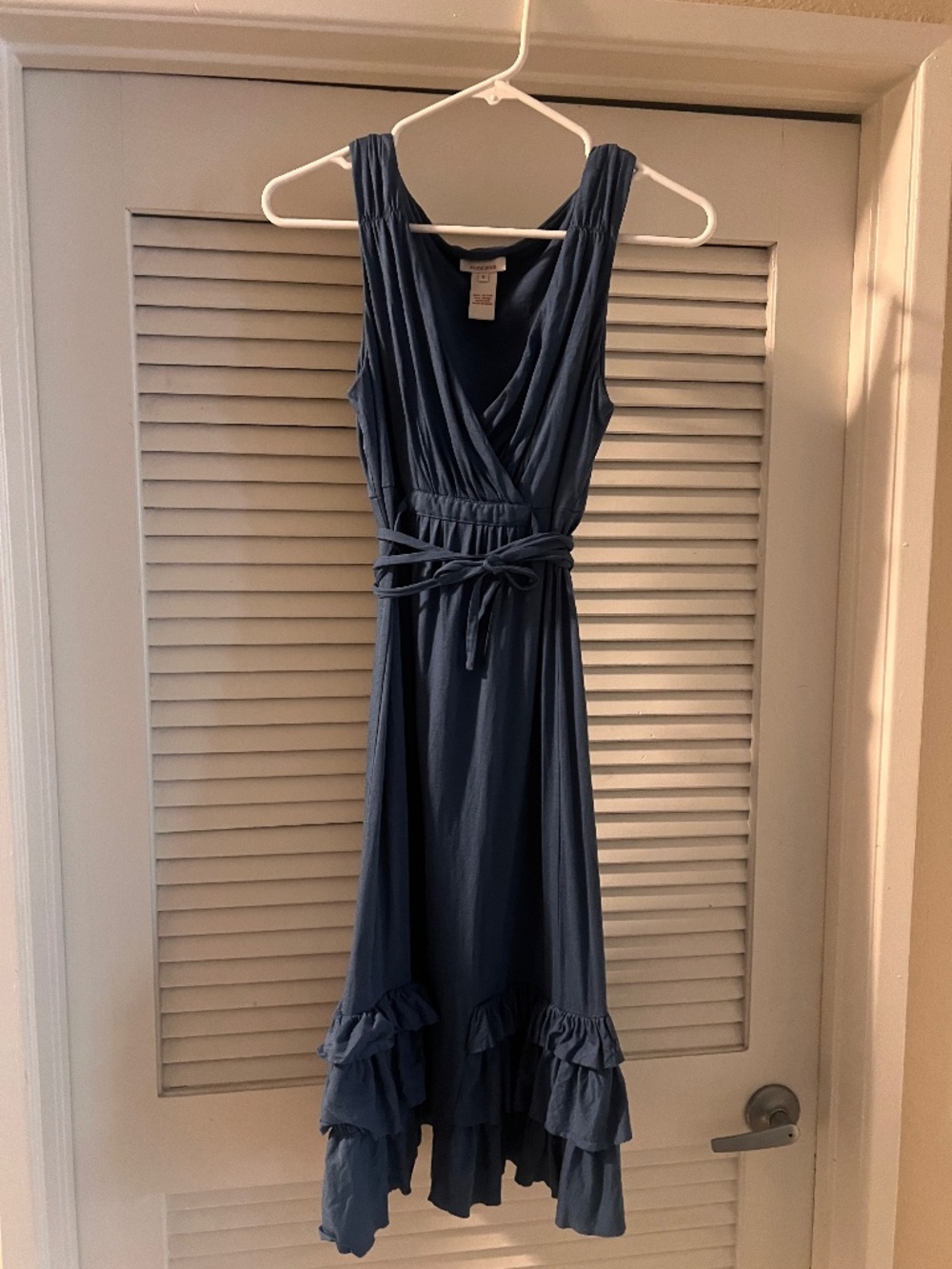 Blue cotton summer dress size small